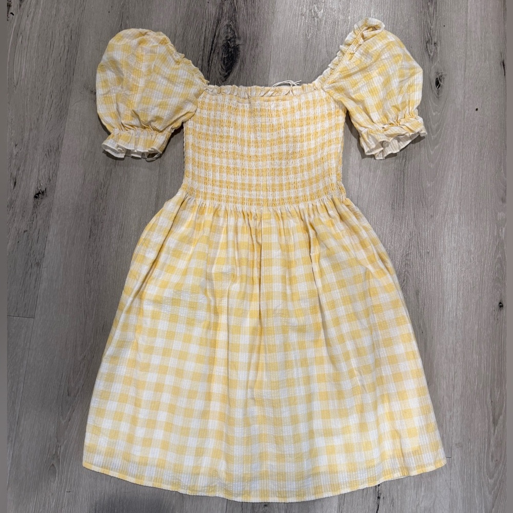 Charlie Holiday Yellow Checkered Dress
